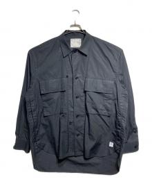 sacai×THOMAS MASON（サカイ×トーマスメイソン）の古着「Cotton Poplin L/S Shirt/コットンポプリン長袖シャツ」｜ブラック