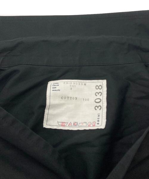 sacai（サカイ）sacai (サカイ) THOMAS MASON (トーマスメイソン) Cotton Poplin L/S Shirt/コットンポプリン長袖シャツ ブラック サイズ:3の古着・服飾アイテム