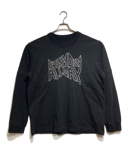 sacai（サカイ）sacai (サカイ) geoff sacai Print L/S T-Shirt ブラック サイズ:Sの古着・服飾アイテム