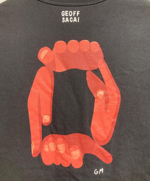 sacai（サカイ）sacai (サカイ) geoff sacai Print L/S T-Shirt ブラック サイズ:Sの古着・服飾アイテム