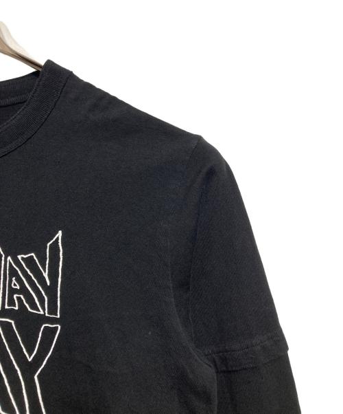 sacai（サカイ）sacai (サカイ) geoff sacai Print L/S T-Shirt ブラック サイズ:Sの古着・服飾アイテム