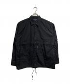 COMME des GARCONS HOMMEコムデギャルソン オム）の古着「綿ブロードシャツジャケット/Double-Knee Stripe Overalls」｜ブラック