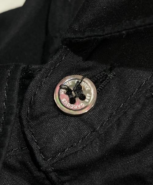 COMME des GARCONS HOMME（コムデギャルソン オム）COMME des GARCONS HOMME (コムデギャルソン オム) 綿ブロードシャツジャケット/Double-Knee Stripe Overalls ブラック サイズ:Lの古着・服飾アイテム