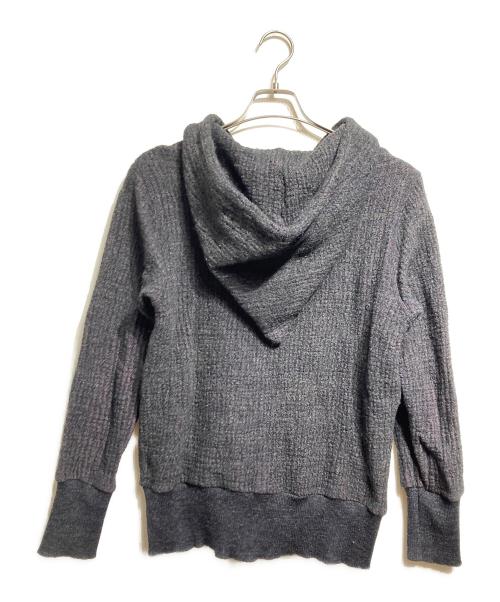 Vivienne Westwood man（ヴィヴィアン ウェストウッド マン）Vivienne Westwood man (ヴィヴィアン ウェストウッド マン) オーブ刺繍ダブルジップニットパーカー/Double-zip knit hoodie グレー サイズ:46の古着・服飾アイテム