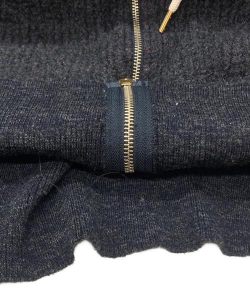 Vivienne Westwood man（ヴィヴィアン ウェストウッド マン）Vivienne Westwood man (ヴィヴィアン ウェストウッド マン) オーブ刺繍ダブルジップニットパーカー/Double-zip knit hoodie グレー サイズ:46の古着・服飾アイテム
