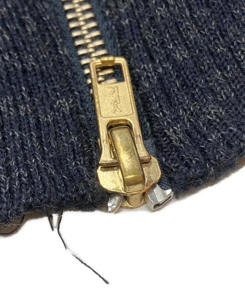 Vivienne Westwood man（ヴィヴィアン ウェストウッド マン）Vivienne Westwood man (ヴィヴィアン ウェストウッド マン) オーブ刺繍ダブルジップニットパーカー/Double-zip knit hoodie グレー サイズ:46の古着・服飾アイテム