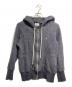 Vivienne Westwood man（ヴィヴィアン ウェストウッド マン）の古着「オーブ刺繍ダブルジップニットパーカー/Double-zip knit hoodie」｜グレー