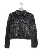 DIESELディーゼル）の古着「デザインデニムジャケット/Designer denim jacket」｜ブラック