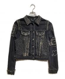 DIESEL（ディーゼル）の古着「デザインデニムジャケット/Designer denim jacket」｜ブラック