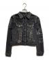 DIESEL（ディーゼル）の古着「デザインデニムジャケット/Designer denim jacket」｜ブラック