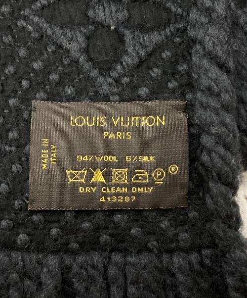 LOUIS VUITTON（ルイ ヴィトン）LOUIS VUITTON (ルイ ヴィトン) エシャルプ・ロゴマニア/Echarpe Logomania グレーの古着・服飾アイテム