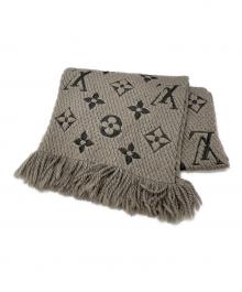 LOUIS VUITTON（ルイ ヴィトン）の古着「エシャルプ・ロゴマニア/Echarpe Logomania」｜グレージュ
