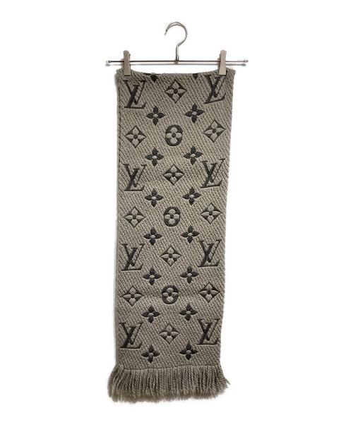 LOUIS VUITTON（ルイ ヴィトン）LOUIS VUITTON (ルイ ヴィトン) エシャルプ・ロゴマニア/Echarpe Logomania グレージュの古着・服飾アイテム