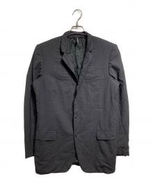 DIOR HOMME（ディオール オム）の古着「2Bストライプジャケット」｜グレー