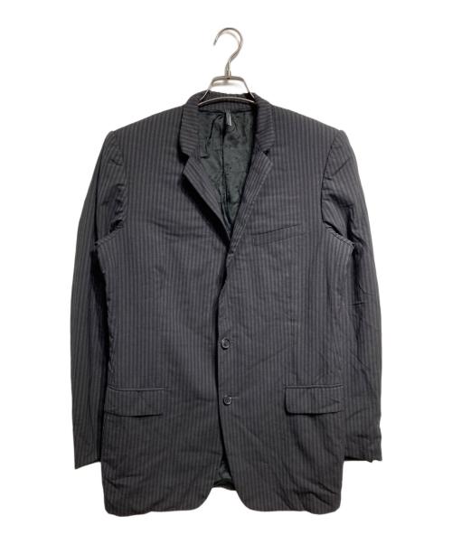 DIOR HOMME（ディオール オム）Dior Homme (ディオール オム) 2Bストライプジャケット グレー サイズ:52の古着・服飾アイテム