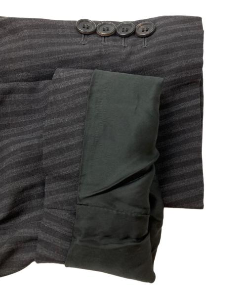 DIOR HOMME（ディオール オム）Dior Homme (ディオール オム) 2Bストライプジャケット グレー サイズ:52の古着・服飾アイテム
