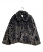 COELIEコエリー）の古着「ファージャケット/Fur jacket」｜グレー