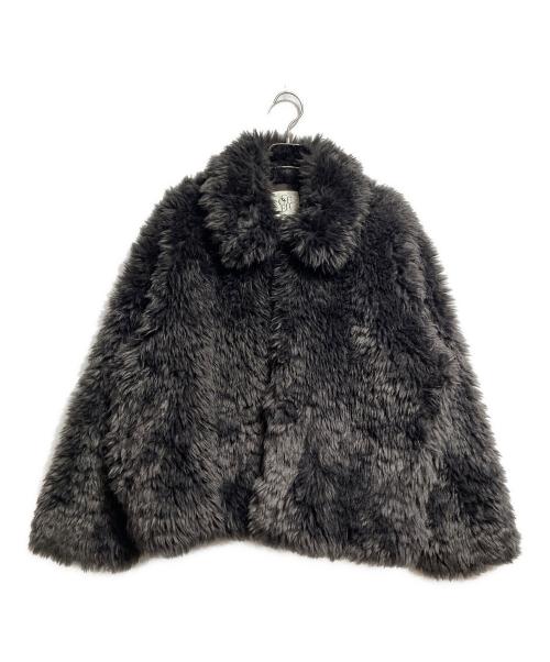 COELIE（コエリー）COELIE (コエリー) ファージャケット/Fur jacket グレー サイズ:Sの古着・服飾アイテム
