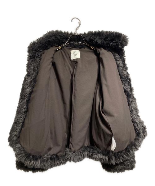 COELIE（コエリー）COELIE (コエリー) ファージャケット/Fur jacket グレー サイズ:Sの古着・服飾アイテム