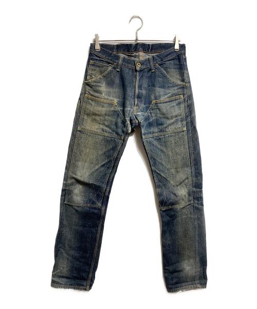 Trophy Clothing（トロフィークロージング）TROPHY CLOTHING (トロフィークロージング) 1606ダブルニーダートデニムパンツ/1606 Double-Knee Dirt Denim Pants インディゴ サイズ:32の古着・服飾アイテム