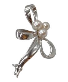 MIKIMOTO（ミキモト）の古着「パールブローチ/Pearl brooch」｜ホワイト