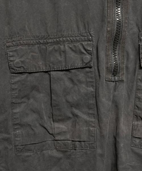 STONE ISLAND（ストーンアイランド）STONE ISLAND (ストーンアイランド) コットンアノラックプルオーバー/Cotton Anorak Pullover ブラック サイズ:Lの古着・服飾アイテム