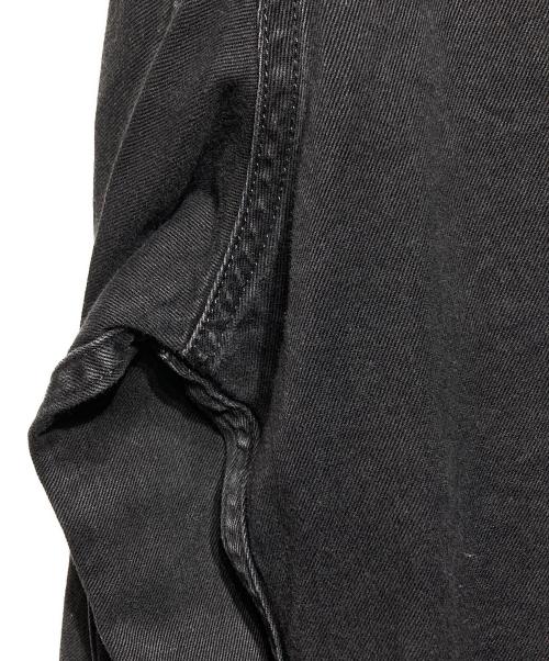 Saint Laurent Paris（サンローランパリ）Saint Laurent Paris (サンローランパリ) ステッチワークデニムウエスタンシャツ/Stitch-detail denim Western shirt ブラック サイズ:Lの古着・服飾アイテム