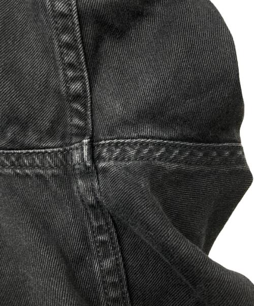 Saint Laurent Paris（サンローランパリ）Saint Laurent Paris (サンローランパリ) ステッチワークデニムウエスタンシャツ/Stitch-detail denim Western shirt ブラック サイズ:Lの古着・服飾アイテム