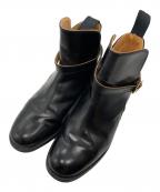 SANDERSサンダース）の古着「ベルトアンクルブーツ/Belted ankle boots」｜ブラック