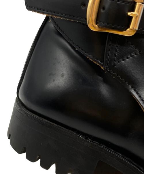SANDERS（サンダース）SANDERS (サンダース) ベルトアンクルブーツ/Belted ankle boots ブラック サイズ:4の古着・服飾アイテム