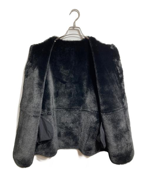 MACPHEE（マカフィー）MACPHEE (マカフィー) フェイクムートン リバーシブルショートコート/ Reversible Faux-Mouton Short Coat ブラック サイズ:36の古着・服飾アイテム