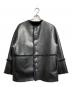 MACPHEE（マカフィー）の古着「フェイクムートン リバーシブルショートコート/ Reversible Faux-Mouton Short Coat」｜ブラック