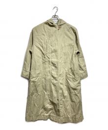 ISABEL MARANT ETOILE（イザベルマランエトワール）の古着「RAFAEL コットンリネン ベルテッドコート/Cotton-Linen Belted Coat」｜カーキ