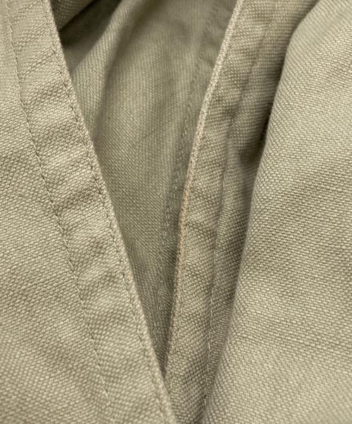 ISABEL MARANT ETOILE（イザベルマランエトワール）ISABEL MARANT ETOILE (イザベルマランエトワール) RAFAEL コットンリネン ベルテッドコート/Cotton-Linen Belted Coat カーキ サイズ:34の古着・服飾アイテム
