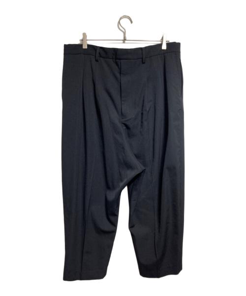 TAKAHIROMIYASHITA TheSoloIst.（タカヒロミヤシタ ザソロイスト）TAKAHIROMIYASHITA TheSoloIst. (タカヒロミヤシタ ザソロイスト) reverse cropped baggy zipper pant/リバースクロップド・バギー・ジッパーパンツ ブラック サイズ:48の古着・服飾アイテム