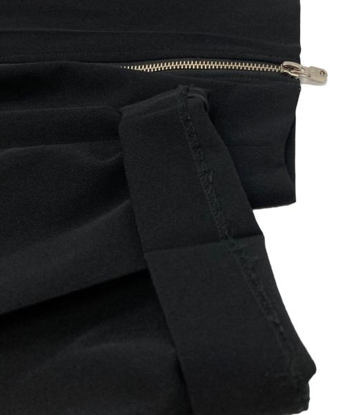 TAKAHIROMIYASHITA TheSoloIst.（タカヒロミヤシタ ザソロイスト）TAKAHIROMIYASHITA TheSoloIst. (タカヒロミヤシタ ザソロイスト) reverse cropped baggy zipper pant/リバースクロップド・バギー・ジッパーパンツ ブラック サイズ:48の古着・服飾アイテム