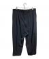 TAKAHIROMIYASHITA TheSoloIst. (タカヒロミヤシタ ザソロイスト) reverse cropped baggy zipper pant/リバースクロップド・バギー・ジッパーパンツ ブラック サイズ:48：30000円
