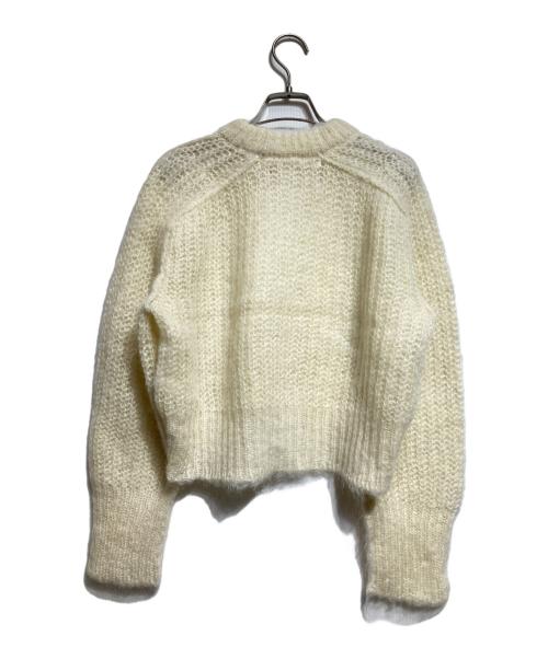 TAO COMME des GARCONS（タオ コムデギャルソン）TAO COMME des GARCONS Wool Half Cardigan Brushed Sweater/ オーバーサイズ ウール ハーフカーディガン 起毛セーター／ボロウド・シャツ アイボリー サイズ:Sの古着・服飾アイテム