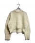 TAO COMME des GARCONS（タオ コムデギャルソン）の古着「Wool Half Cardigan Brushed Sweater/ オーバーサイズ ウール ハーフカーディガン 起毛セーター／ボロウド・シャツ」｜アイボリー
