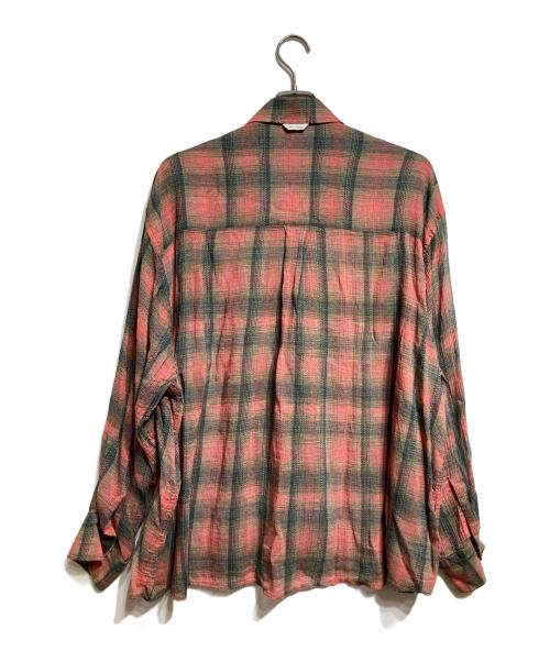 OUR LEGACY（アワーレガシー）OUR LEGACY (アワーレガシー) OVERSIZED BORROWED SHIRT/オーバーサイズ ボロウドシャツ グレー×ピンク サイズ:32の古着・服飾アイテム