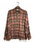 OUR LEGACY（アワーレガシー）の古着「OVERSIZED BORROWED SHIRT/オーバーサイズ ボロウドシャツ」｜グレー×ピンク