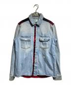 OFFWHITEオフホワイト）の古着「デニムシャツジャケット/Denim shirt jacket」｜インディゴ