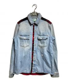 OFFWHITE（オフホワイト）の古着「デニムシャツジャケット/Denim shirt jacket」｜インディゴ