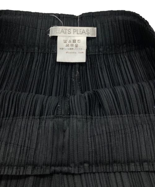 PLEATS PLEASE（プリーツプリーズ）PLEATS PLEASE (プリーツプリーズ) プリーツワイドパンツ/Pleated wide-leg pants ブラック サイズ:3の古着・服飾アイテム