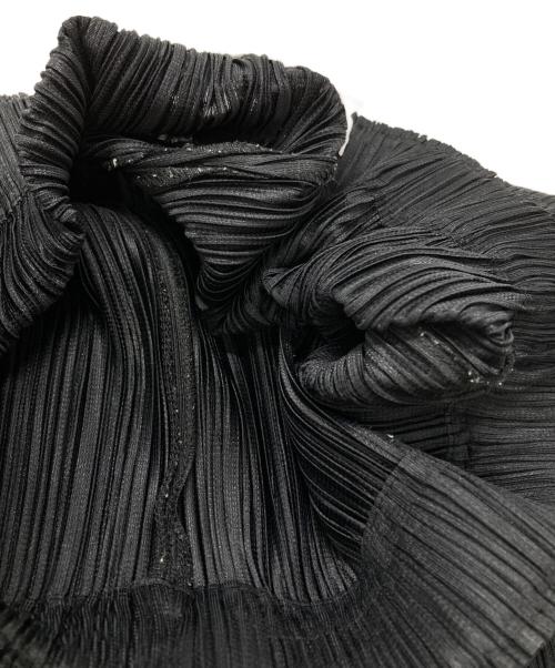 PLEATS PLEASE（プリーツプリーズ）PLEATS PLEASE (プリーツプリーズ) プリーツワイドパンツ/Pleated wide-leg pants ブラック サイズ:3の古着・服飾アイテム