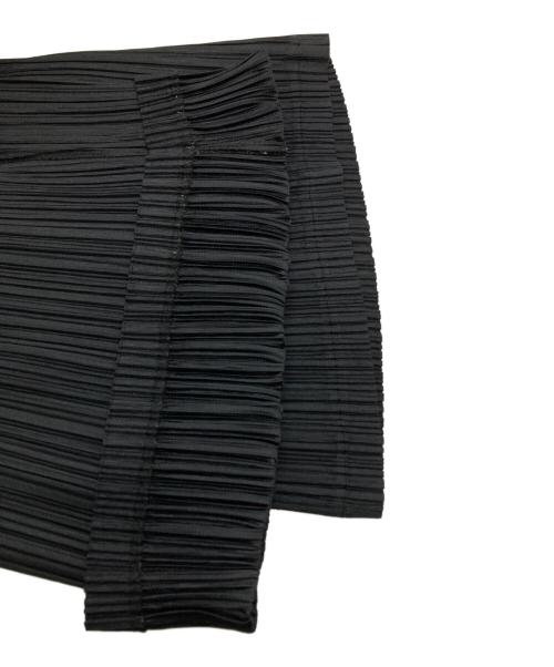 PLEATS PLEASE（プリーツプリーズ）PLEATS PLEASE (プリーツプリーズ) プリーツワイドパンツ/Pleated wide-leg pants ブラック サイズ:3の古着・服飾アイテム