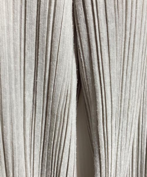 PLEATS PLEASE（プリーツプリーズ）PLEATS PLEASE (プリーツプリーズ) サイドタックプリーツワイドパンツ/Wide-leg pants with side tucks and pleats グレー サイズ:2の古着・服飾アイテム
