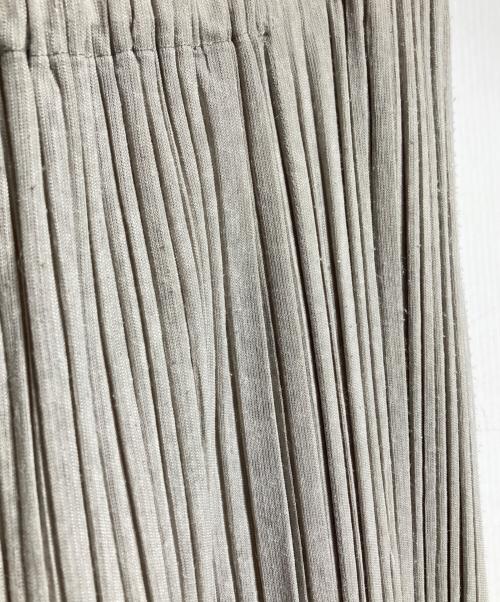 PLEATS PLEASE（プリーツプリーズ）PLEATS PLEASE (プリーツプリーズ) サイドタックプリーツワイドパンツ/Wide-leg pants with side tucks and pleats グレー サイズ:2の古着・服飾アイテム
