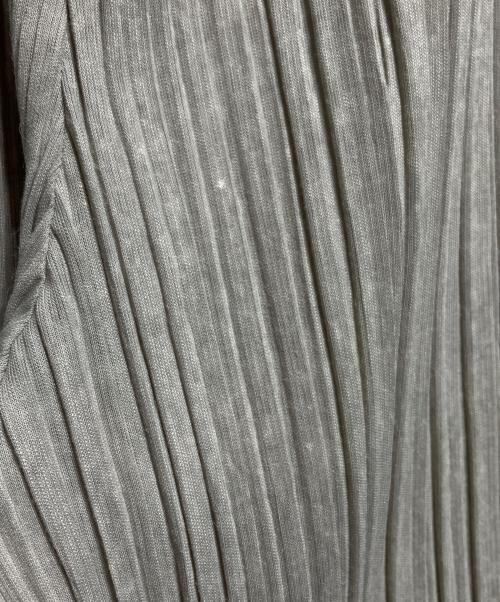 PLEATS PLEASE（プリーツプリーズ）PLEATS PLEASE (プリーツプリーズ) サイドタックプリーツワイドパンツ/Wide-leg pants with side tucks and pleats グレー サイズ:2の古着・服飾アイテム