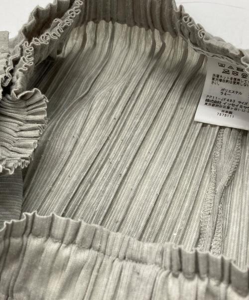 PLEATS PLEASE（プリーツプリーズ）PLEATS PLEASE (プリーツプリーズ) サイドタックプリーツワイドパンツ/Wide-leg pants with side tucks and pleats グレー サイズ:2の古着・服飾アイテム